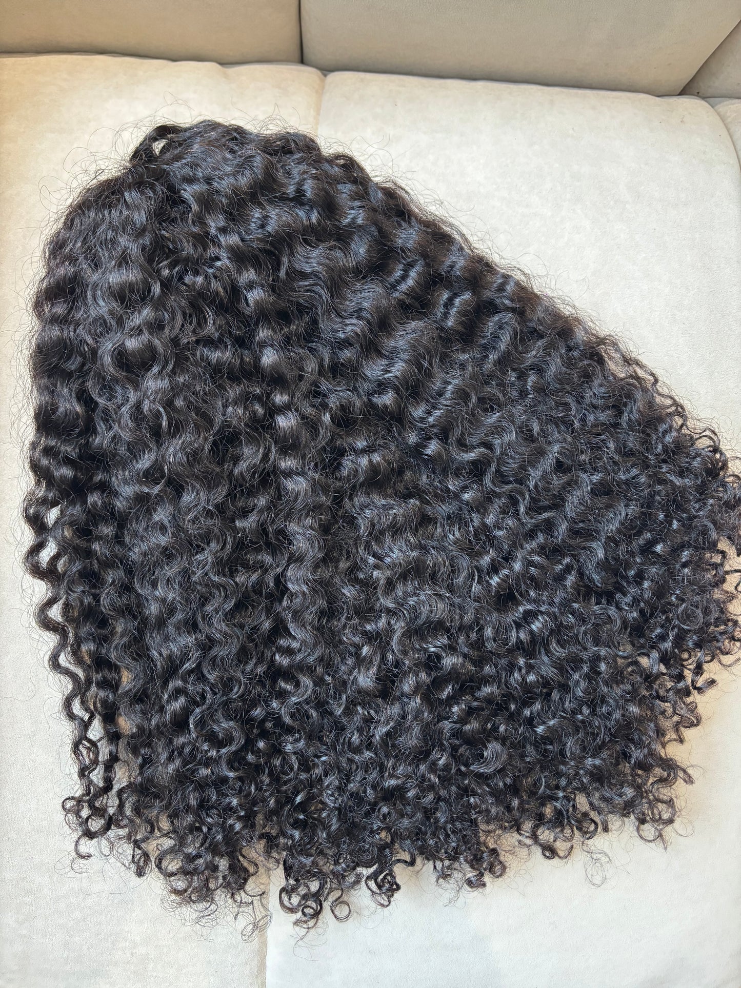 Burmese Curly Half Wig