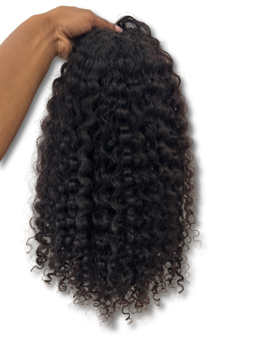 Burmese Curly Half Wig